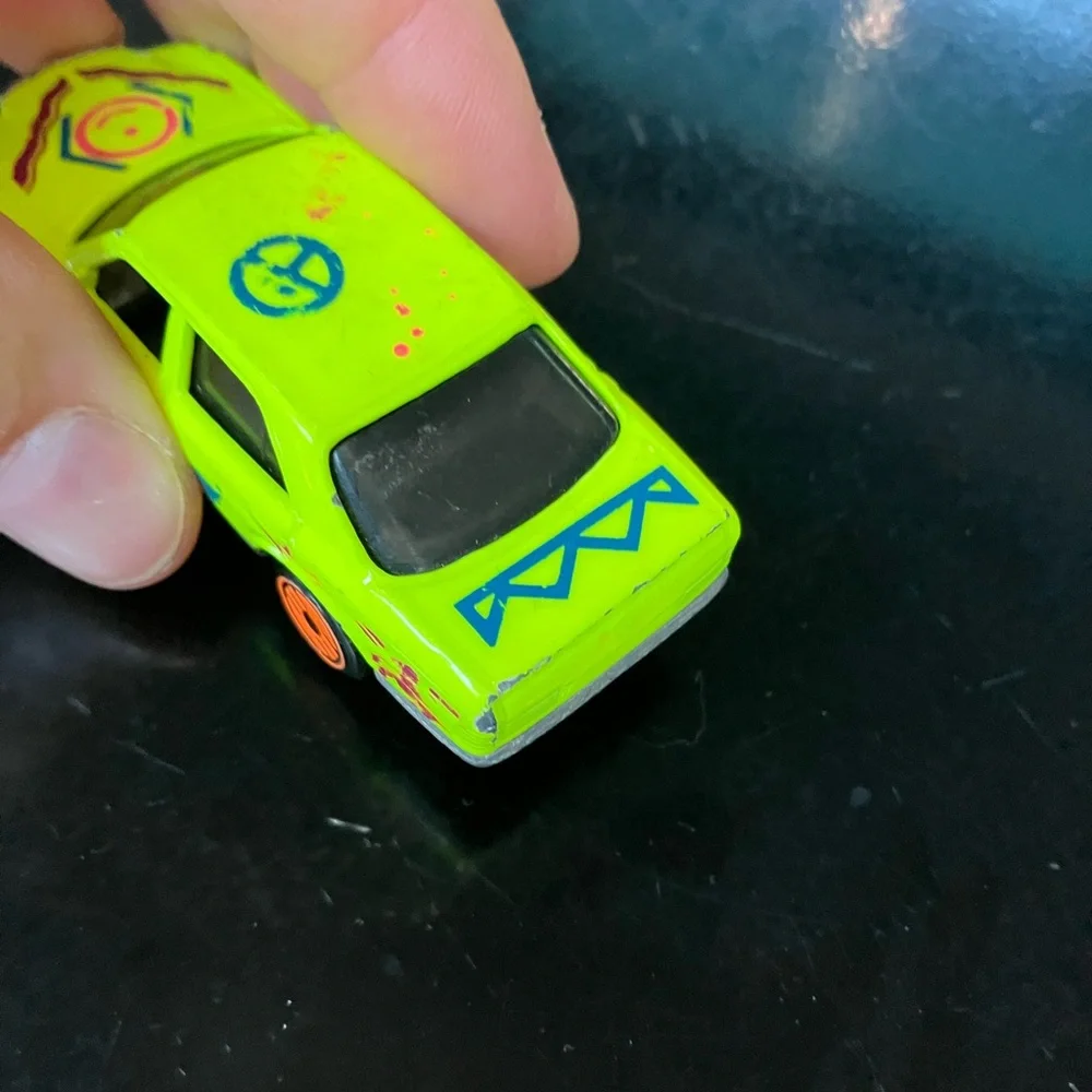 Vintage Hot Wheels 1981 Neon Yellow Mercedes Car